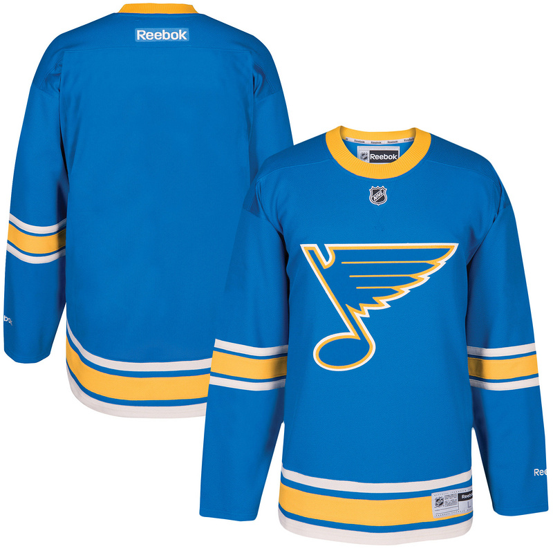 Men St. Louis Blues Reebok 2017 Winter Classic Premier Blank Jersey